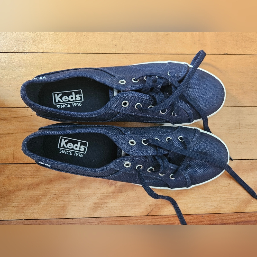 Keds Blue Canvas Sneakers Classic Style